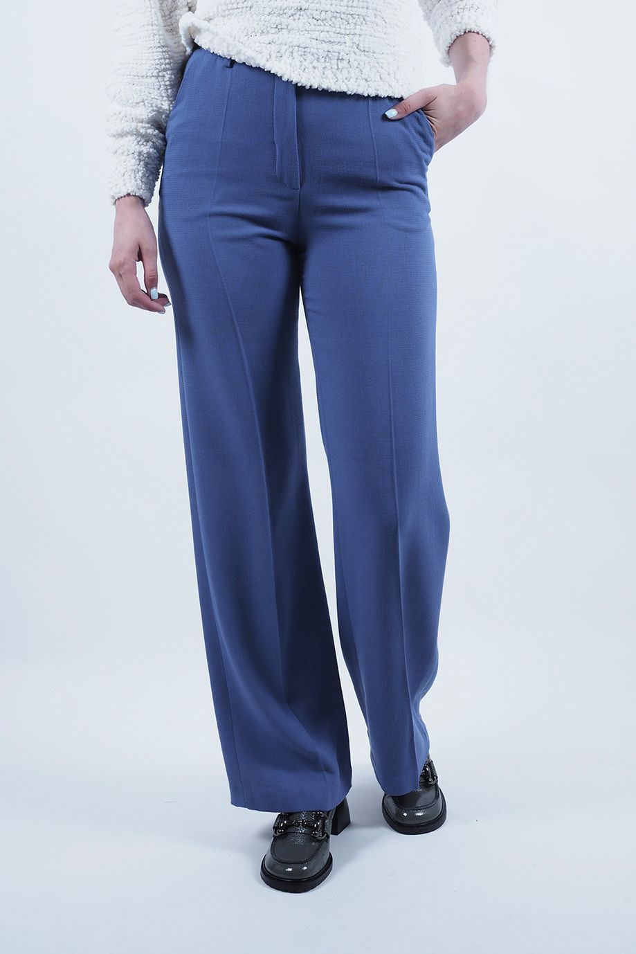 Pantalon droit bleu indigo JULIA JUNE | Marine