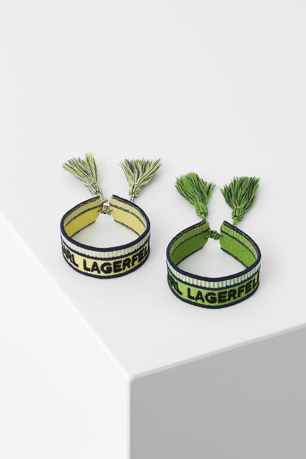 Duo de bracelets jaune & vert KARL LAGERFELD | Marine