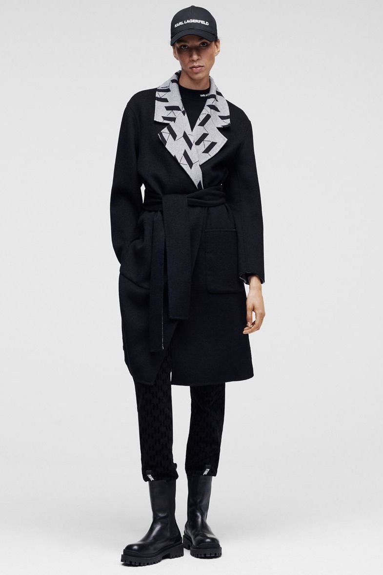 Karl Lagerfeld manteau Gris Karl Lagerfeld manteau Gris