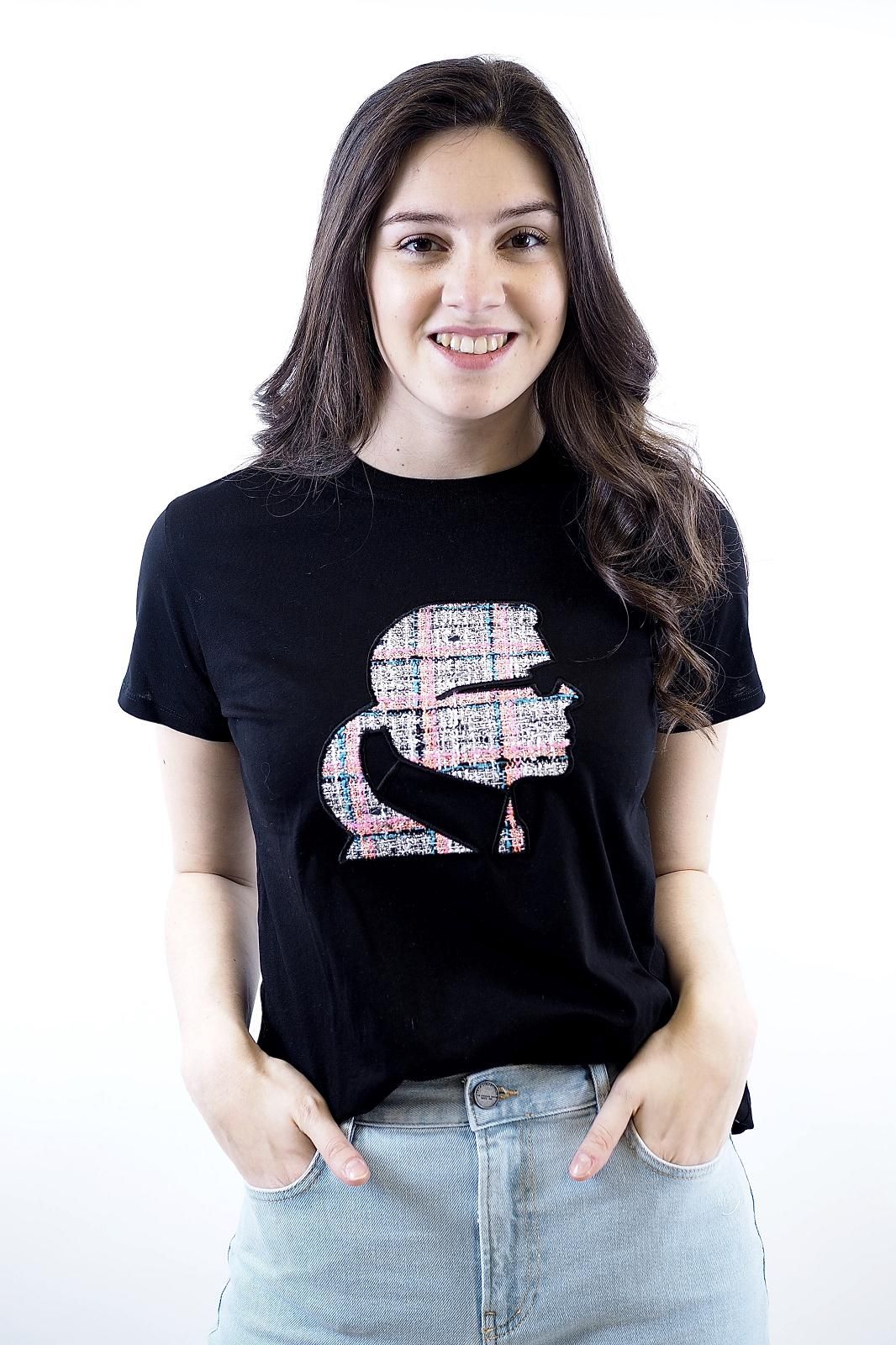 Karl Lagerfeld tee-Shirt Noir Karl Lagerfeld tee-Shirt Noir