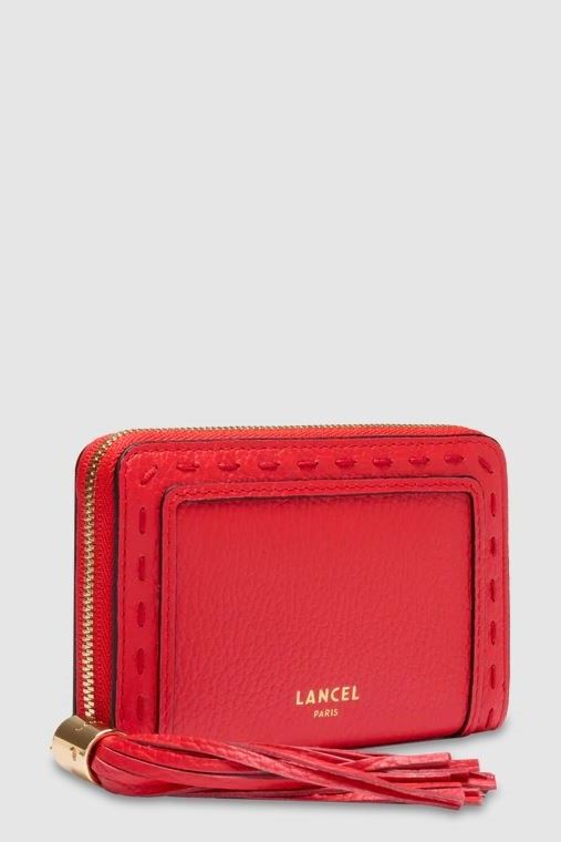 Lancel porte-feuilles Rouge