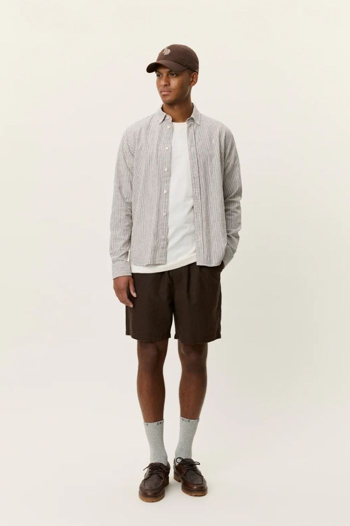 Les Deux chemise Brun