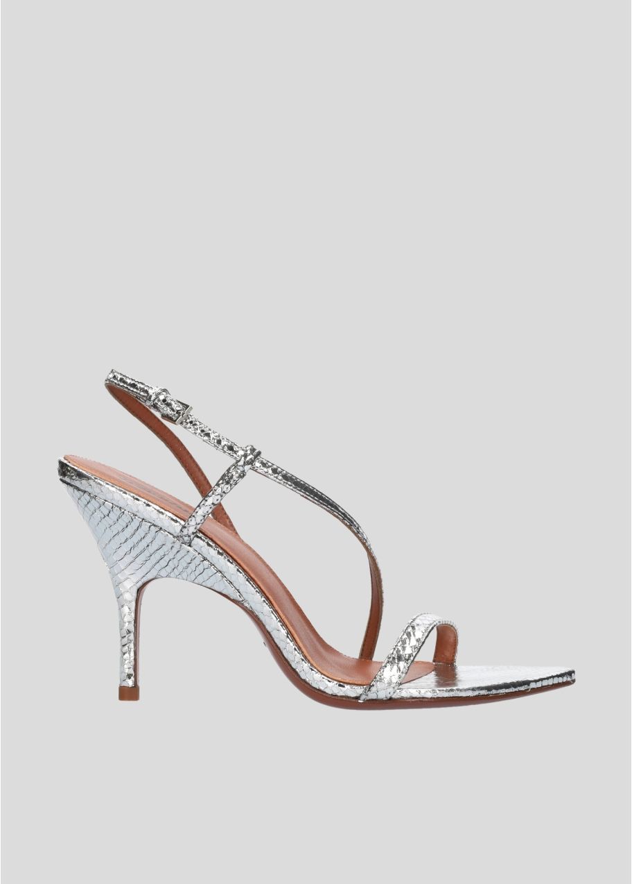 Lola Cruz Sandale Argent