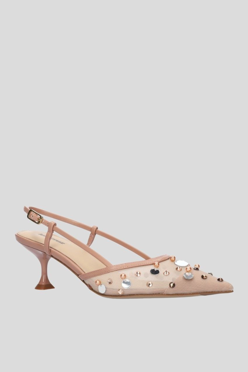 Lola Cruz slingback Nude