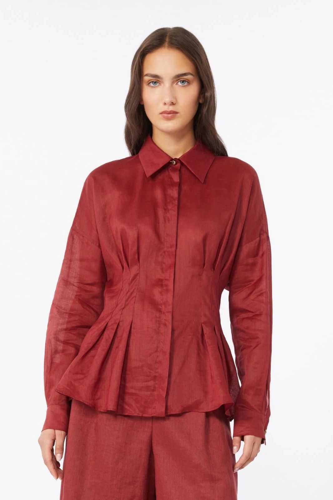 MaxMara Studio chemise Bordeaux