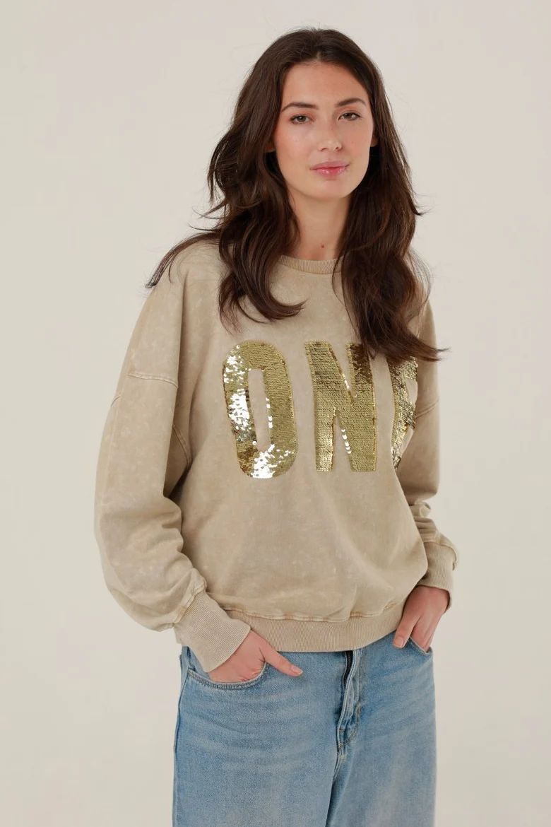 One Tee sweat  Beige