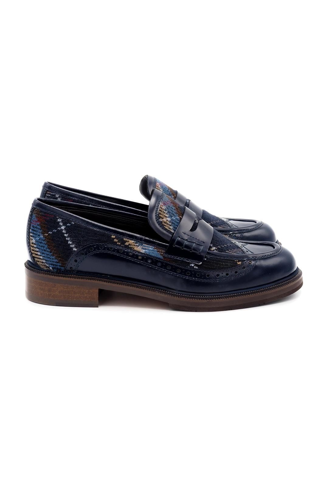 Pertini mocassin Bleu