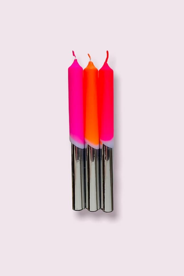 PinkStories Bougie Argent  (Pip Dye Pop bougie - Dip Dye Pop Girl fire) - Marine | Much more than shoes