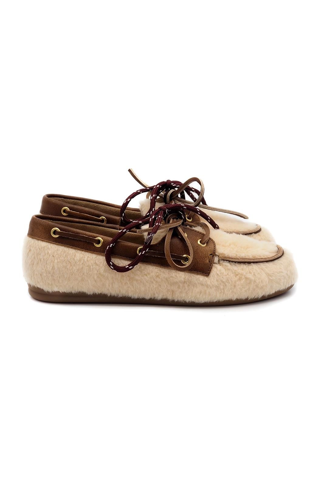 Posa boat shoes & lo Ecru