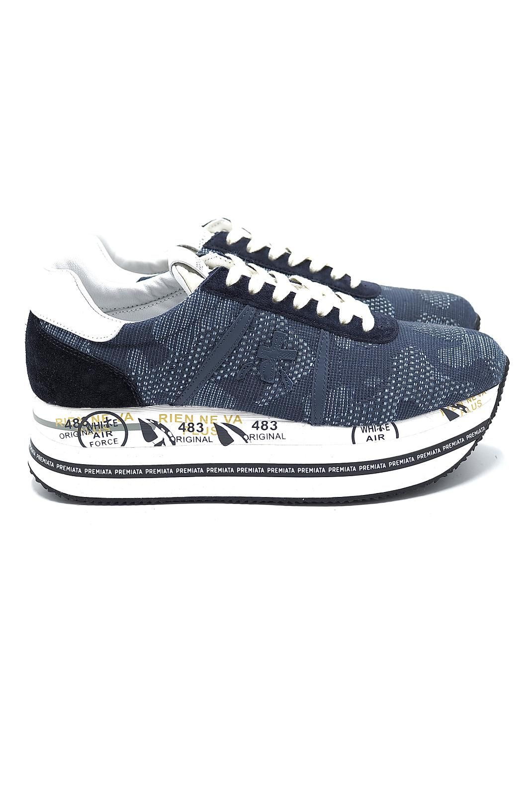 Premiata basket bas Bleu Premiata basket bas Bleu