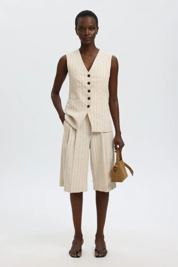 Selected Femme bermuda Beige