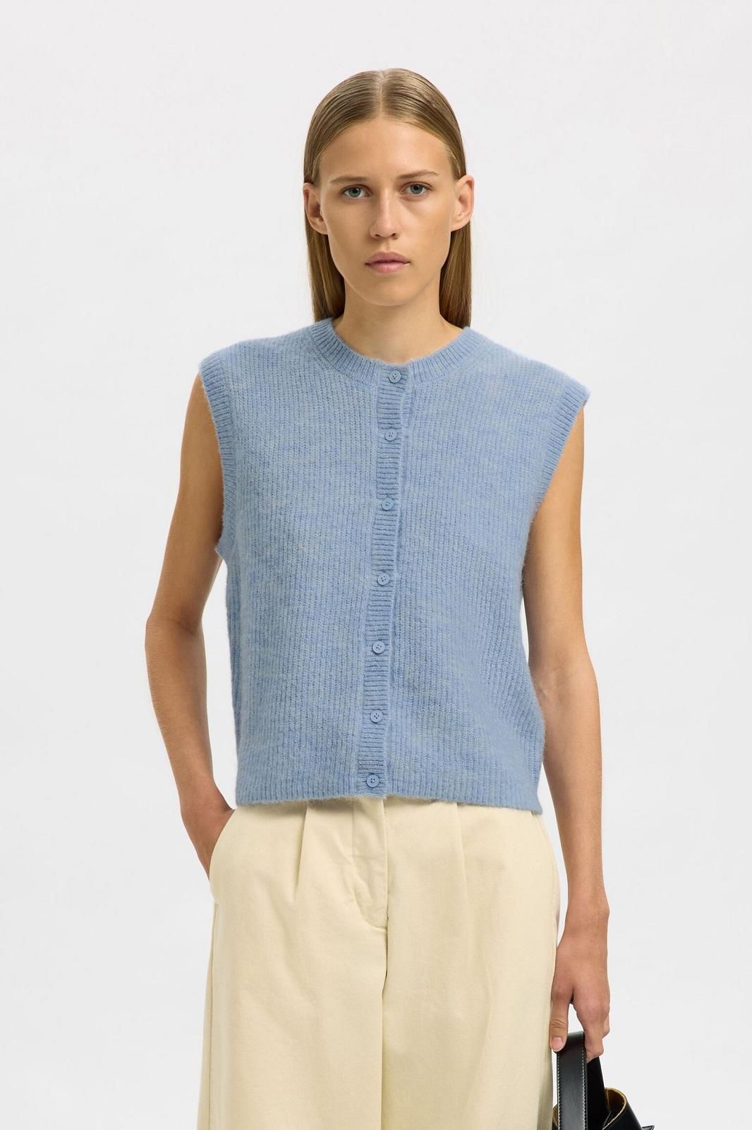 Selected Femme gilet Ciel