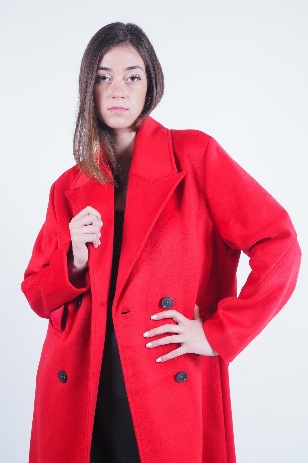 Selected Femme manteau Rouge femmes (longue veste rouge - ELEMENTA Wool ...