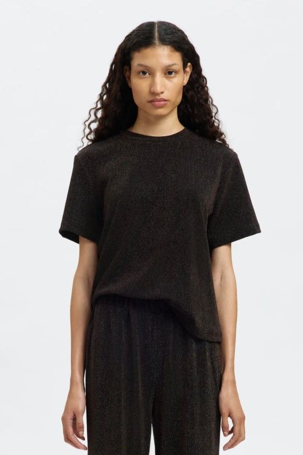 Selected Femme tee-Shirt Brun