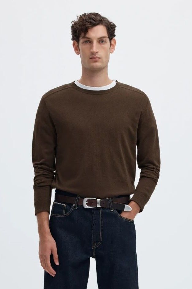 Selected  Homme pull Brun