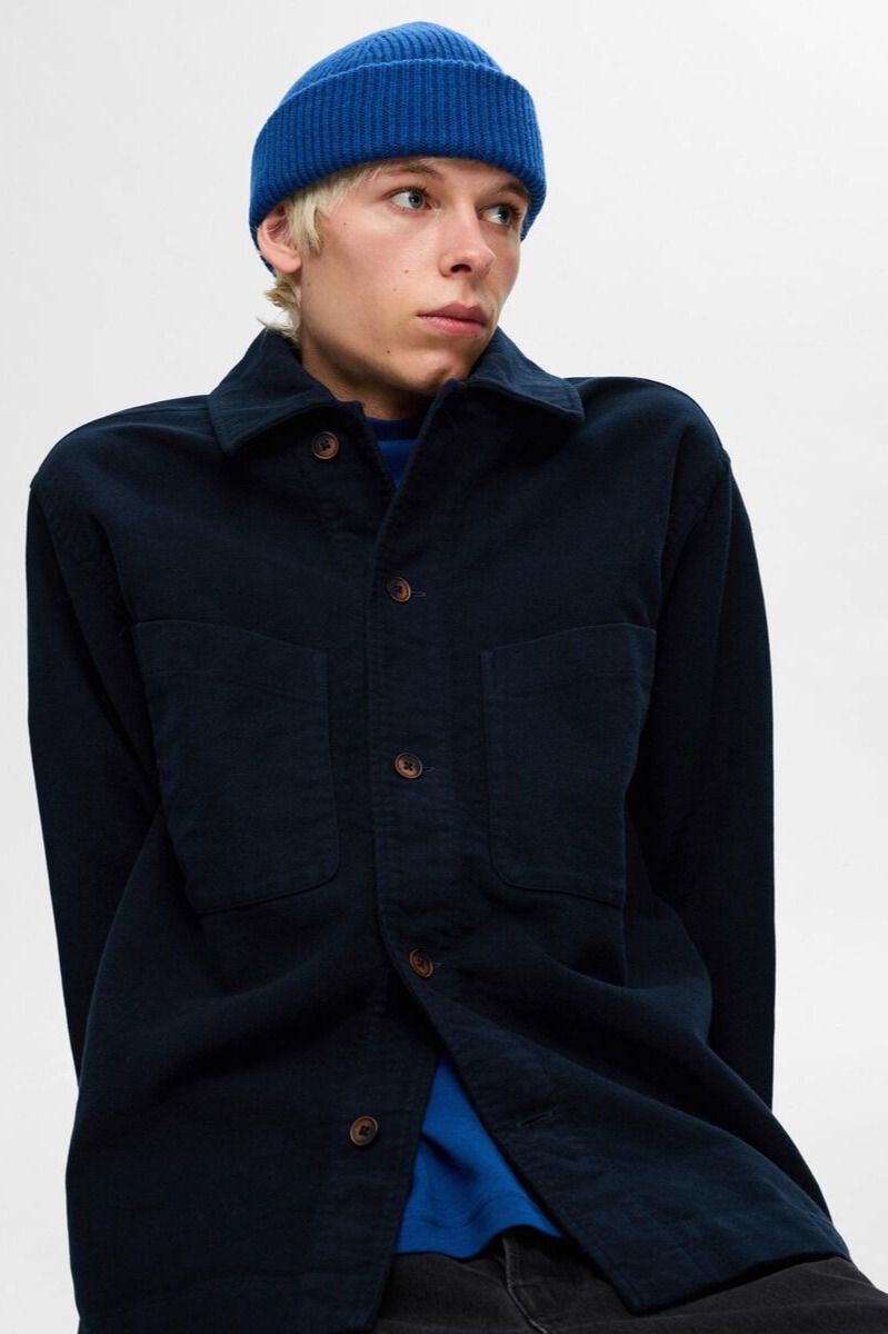 Selected Homme manteau Bleu Selected Homme manteau Bleu