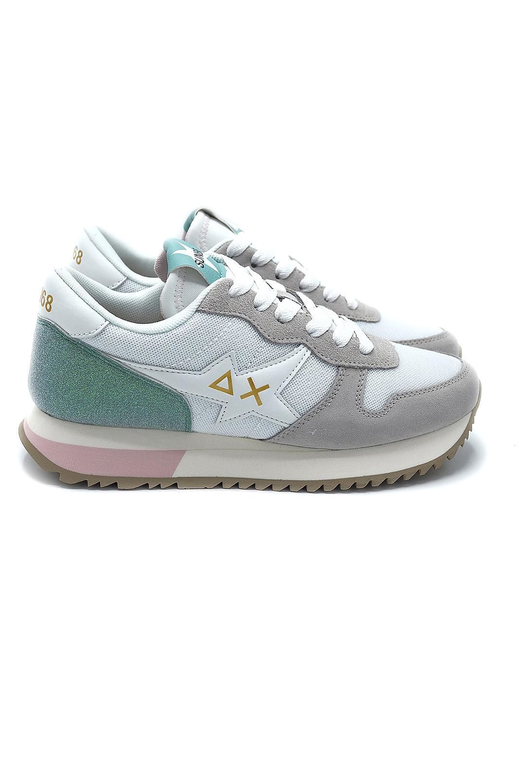 Basket SUN68 vert pastel 