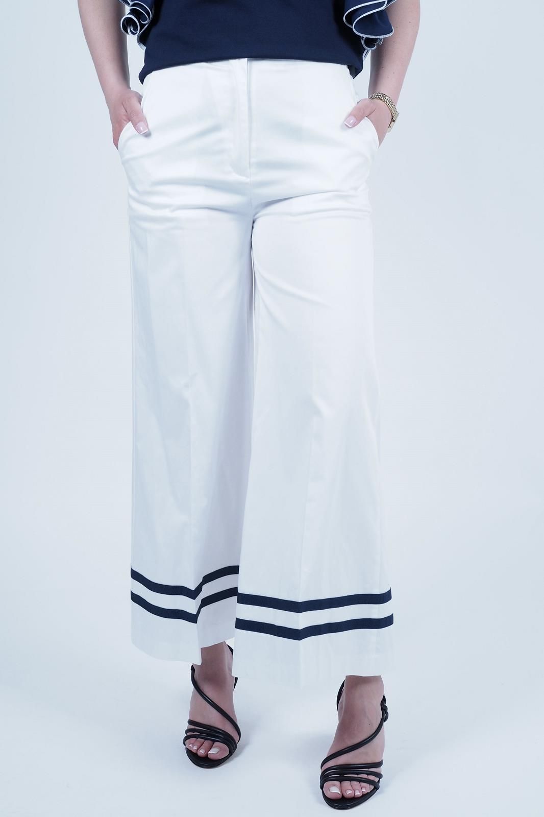 Pantalon large blanc marin SILVIAN HEACH | Marine