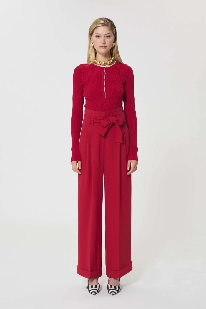 Tara Jarmon pantalon Rouge