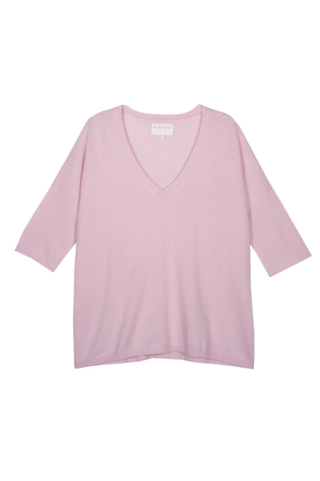 Tricots de Léa pull Rose