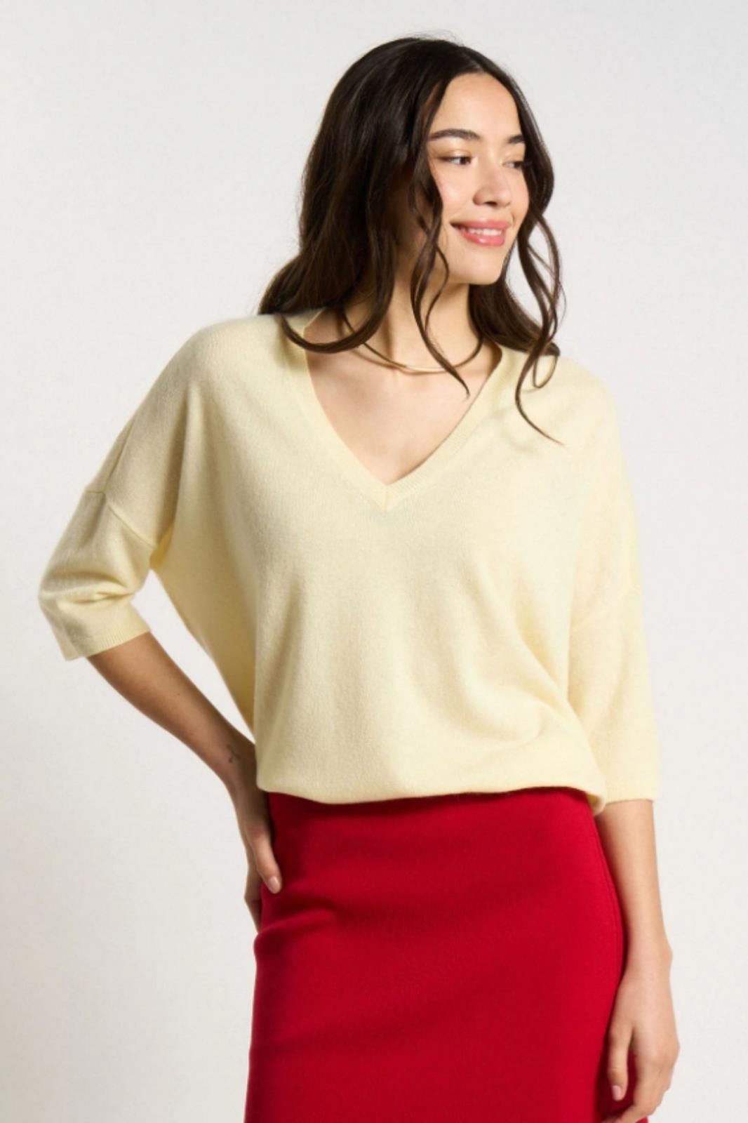 Tricots de Léa pull Jaune