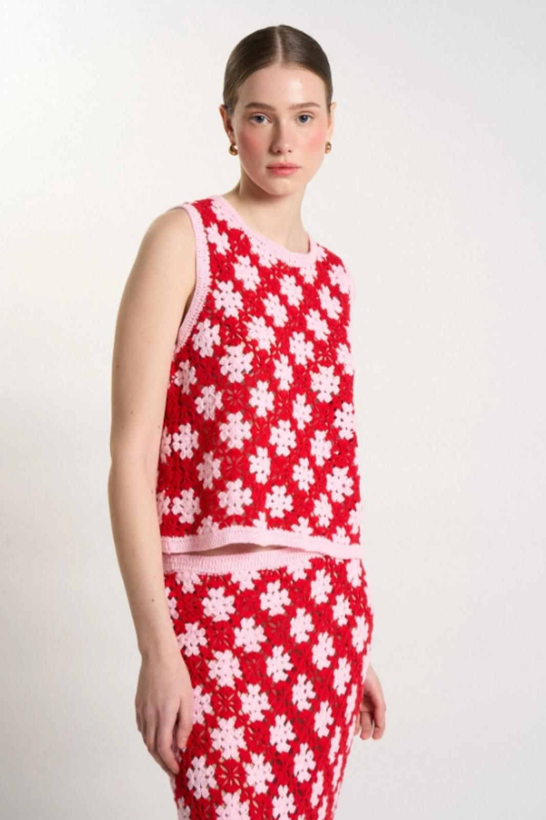 Tricots de Léa pull Rose