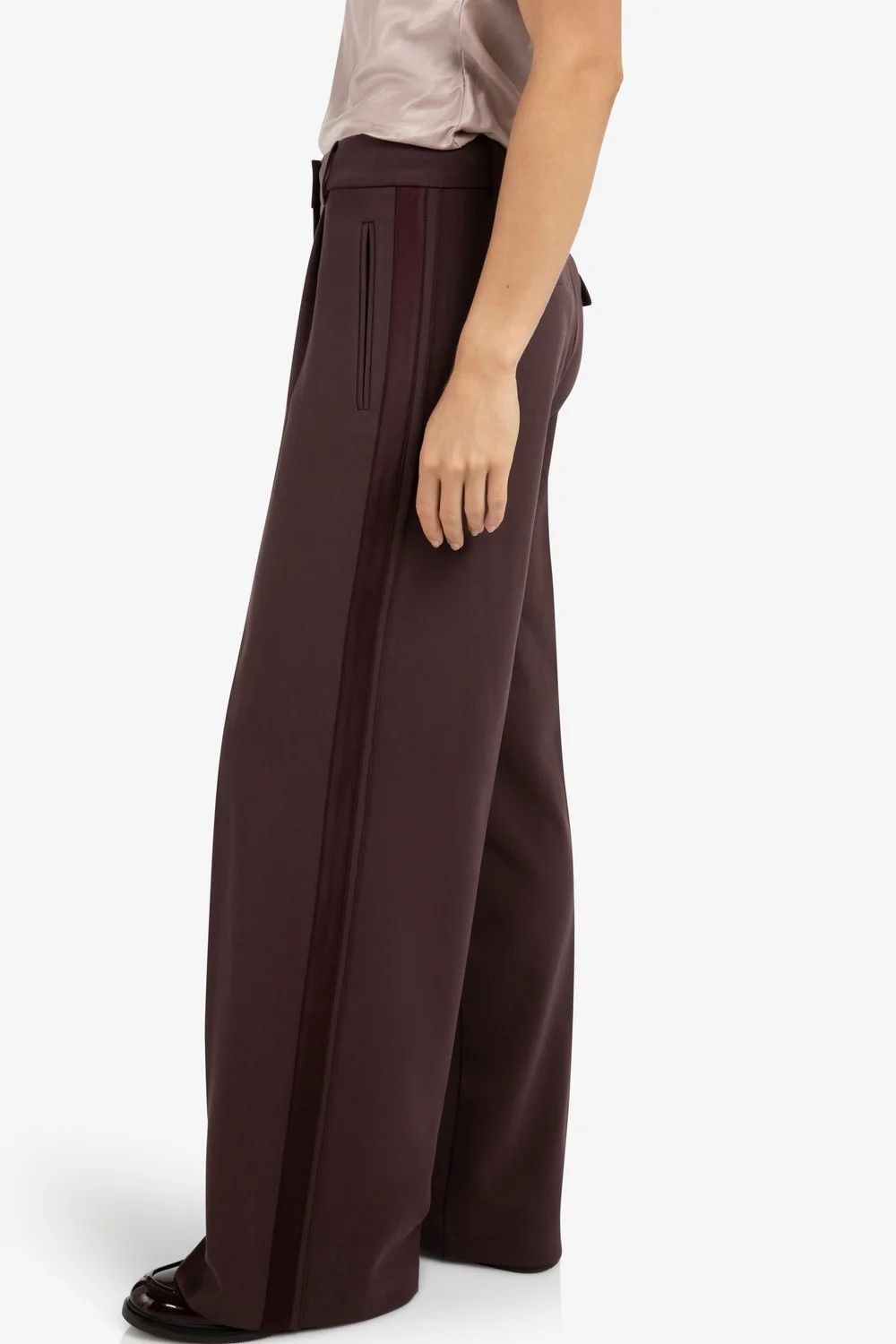 Yaya pantalon Bordeaux