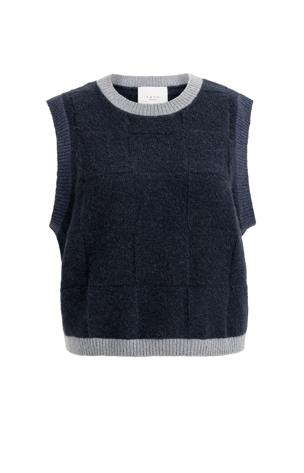 Pull débardeur gris multi YAYA | Marine Auvelais 
