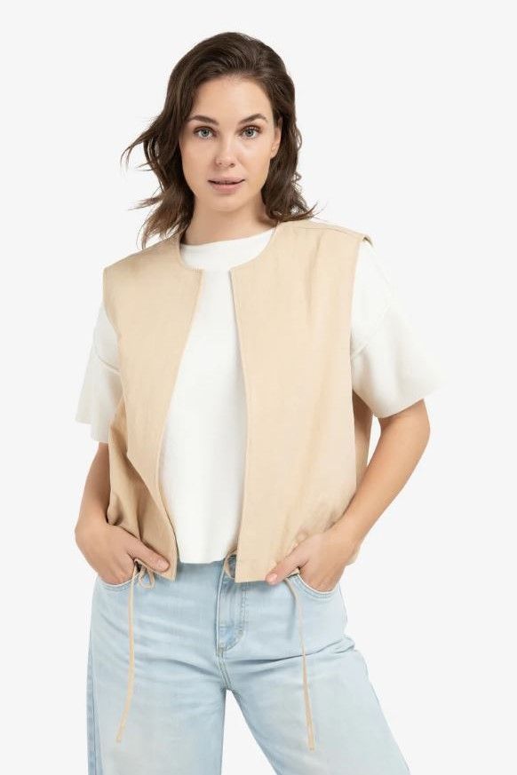 Yaya veste Beige