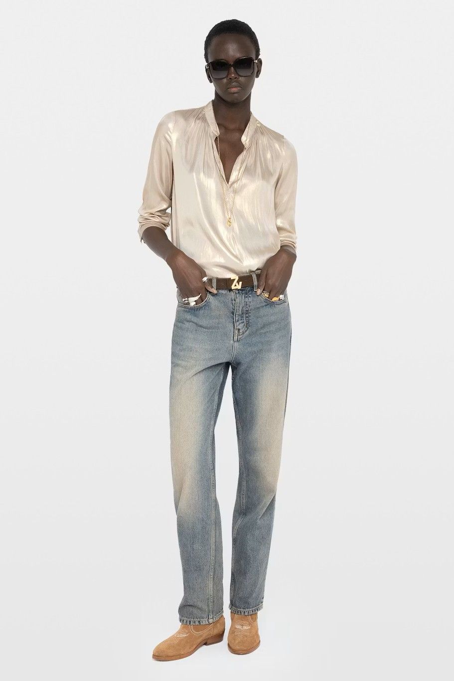 Zadig & Voltaire Femme blouse Or