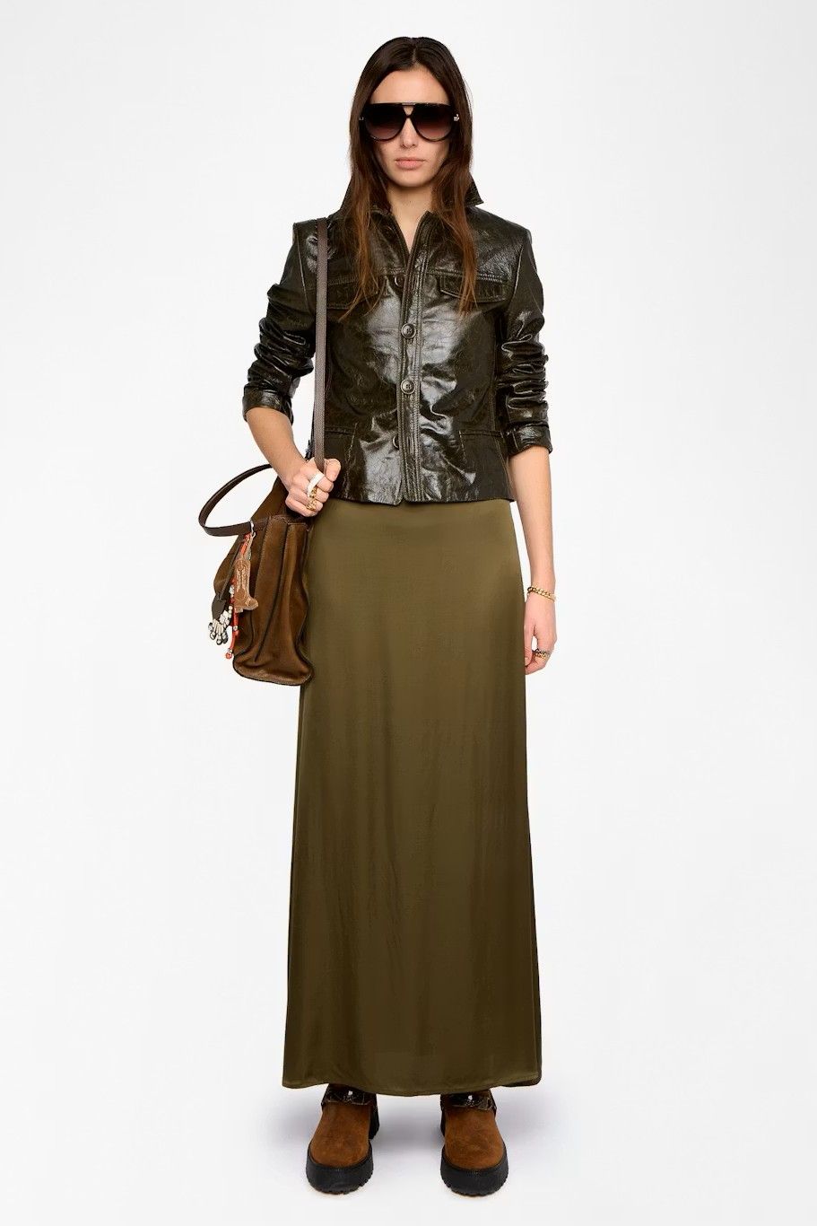 Zadig & Voltaire Femme jupe Kaki