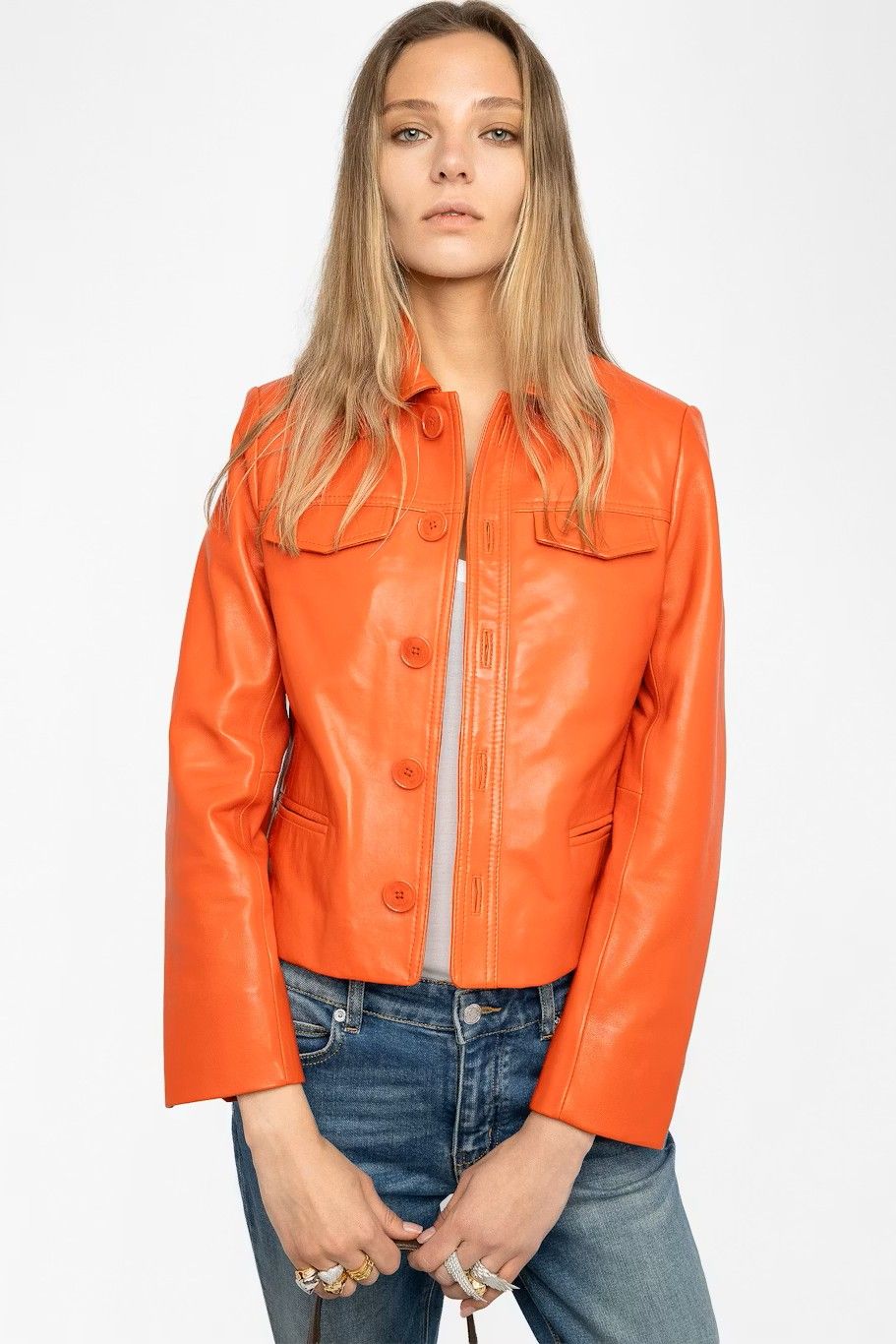 Zadig & Voltaire Femme veste Orange