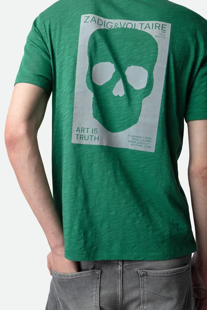 Zadig & Voltaire Homme tee-Shirt Vert Zadig & Voltaire Homme tee-Shirt Vert