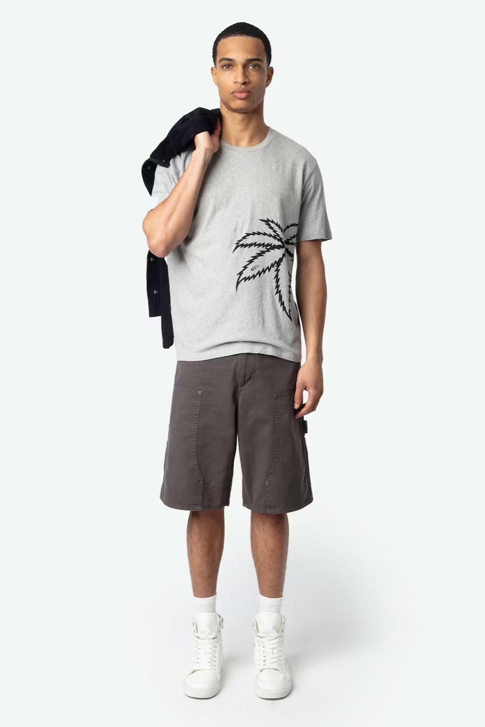 Zadig & Voltaire Homme tee-Shirt Gris Zadig & Voltaire Homme tee-Shirt Gris