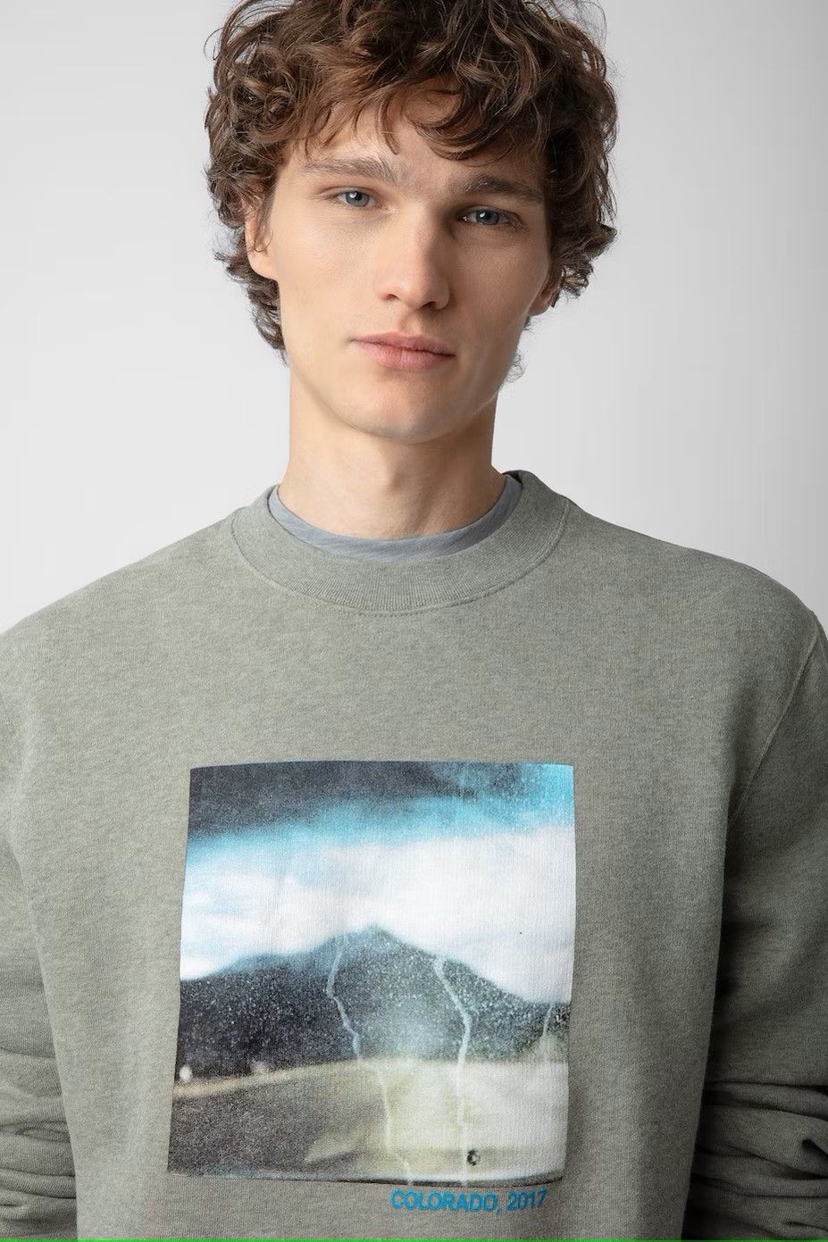 Sweatshirt vert photoprint ZADIG & VOLTAIRE | Marine