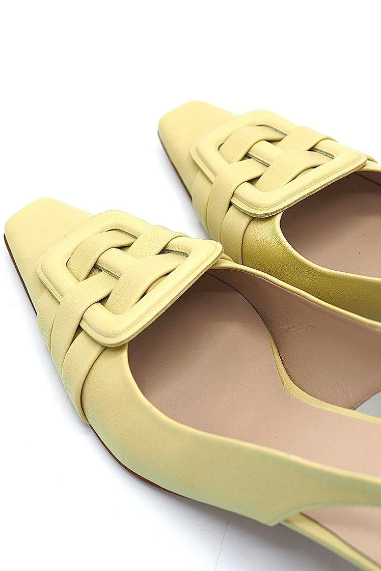 escarpin ouvert vert